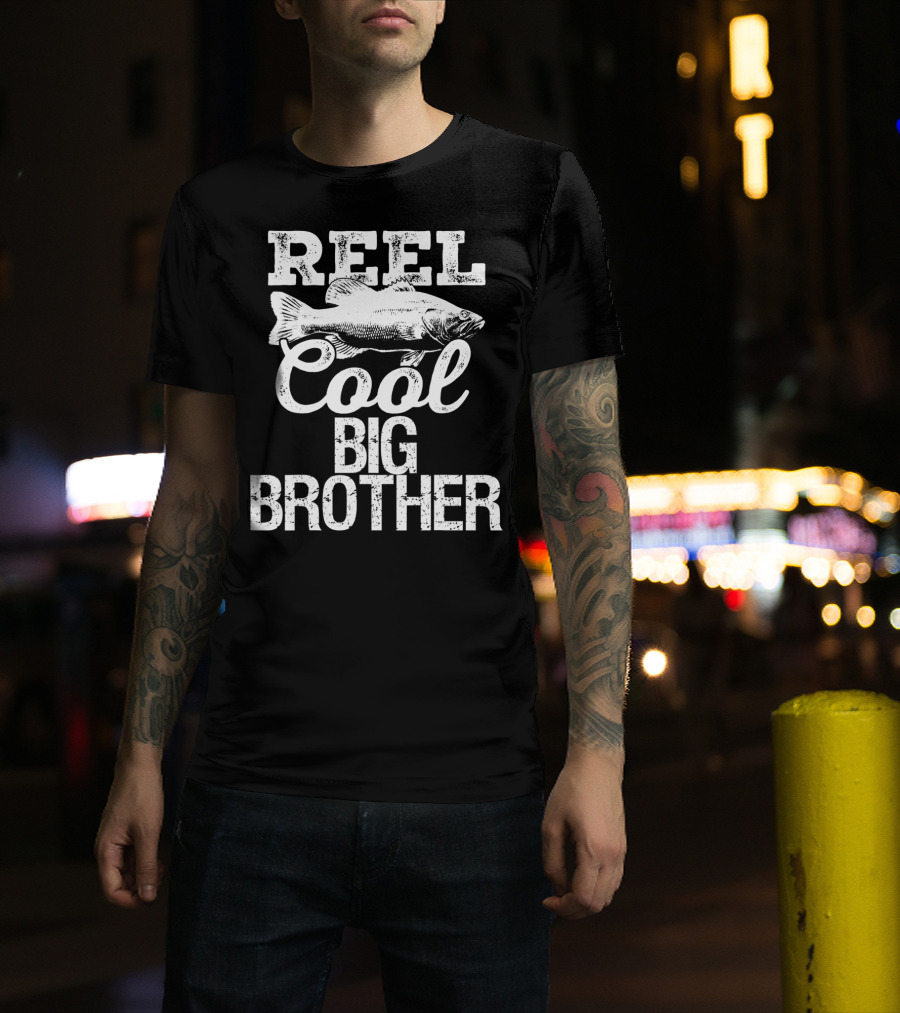 Reel Cool Big Brother Fishing Outdoor Angler Iconic T-Shirt