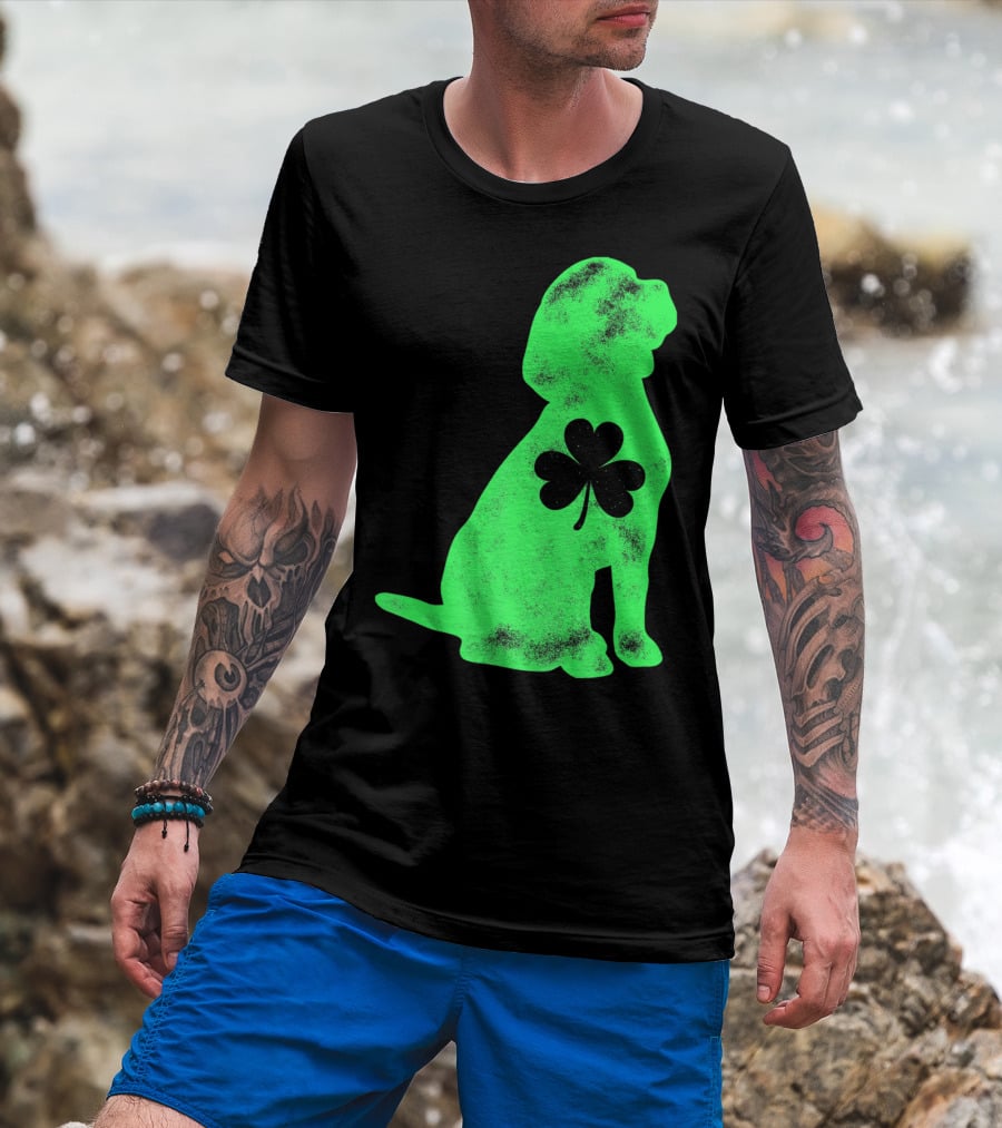 Beagle St Patricks Day Shamrock T-Shirt
