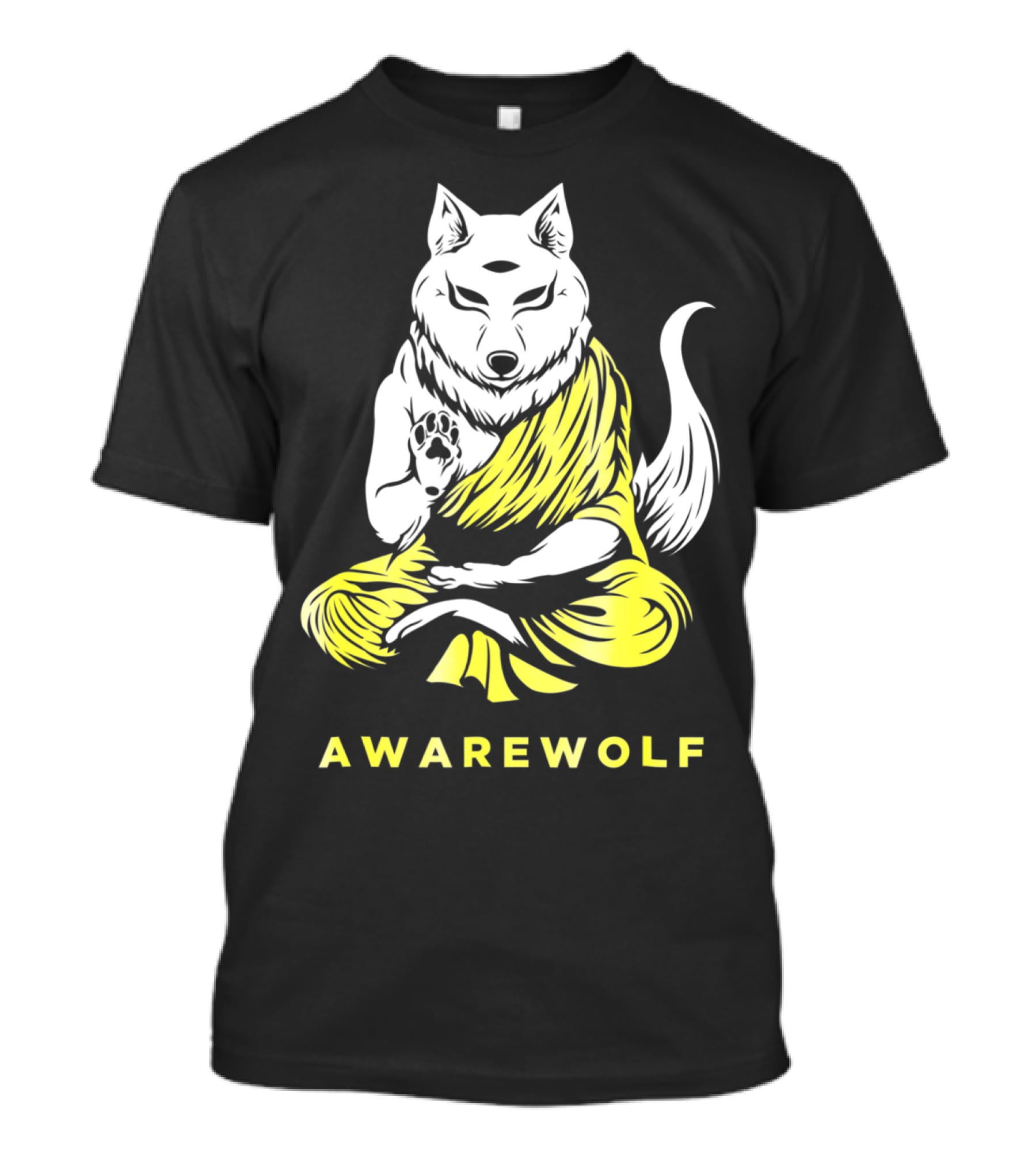 AWAREWOLF Best Yoga And Werewolf Lover T-Shirt