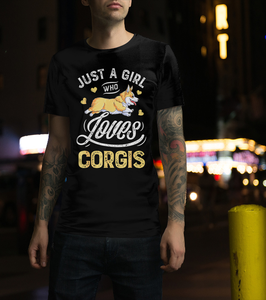 Just A Girl Who Loves Corgis T-Shirt