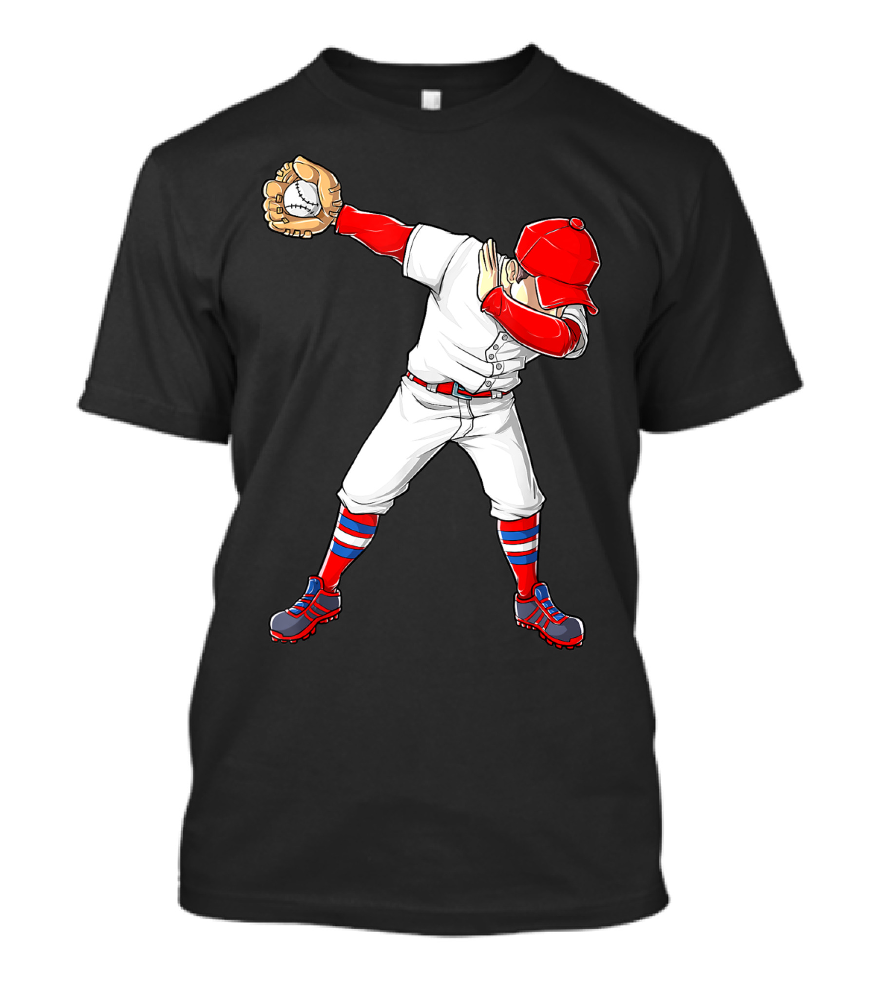 Dabbing Baseball Player Funny Dab Dance T-Shirt