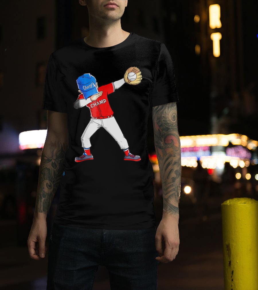 Champ Dabbing Baseball Dab Dance T-Shirt