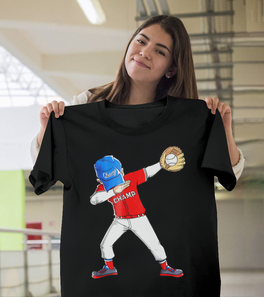 Champ Dabbing Baseball Dab Dance T-Shirt