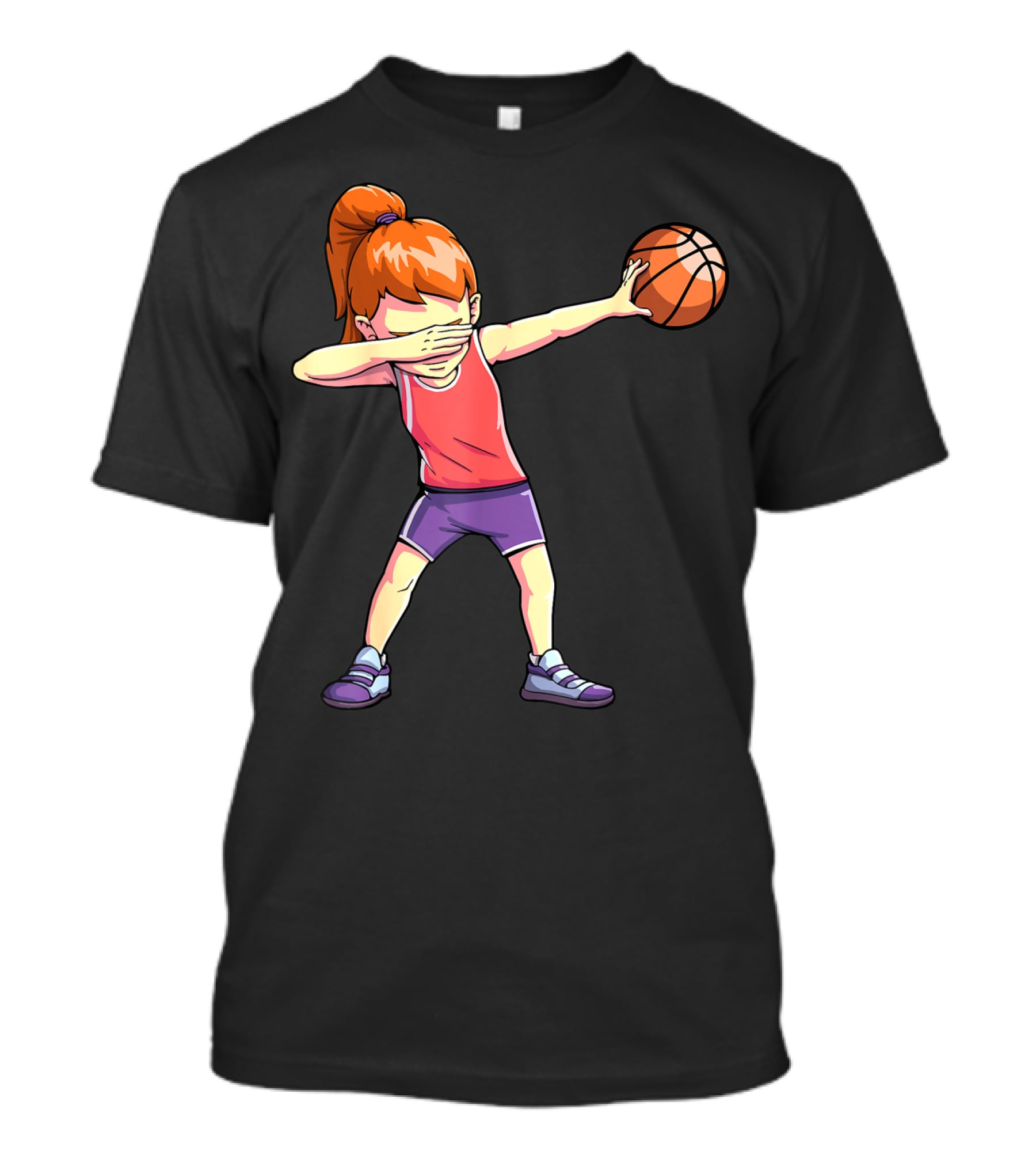Dabbing Basketball Girl Dab Dance Pose T-Shirt
