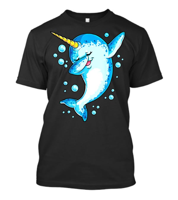 Dabbing Narwhal Unicorn For Girls And Boys Playful Sea Creature T-Shirt