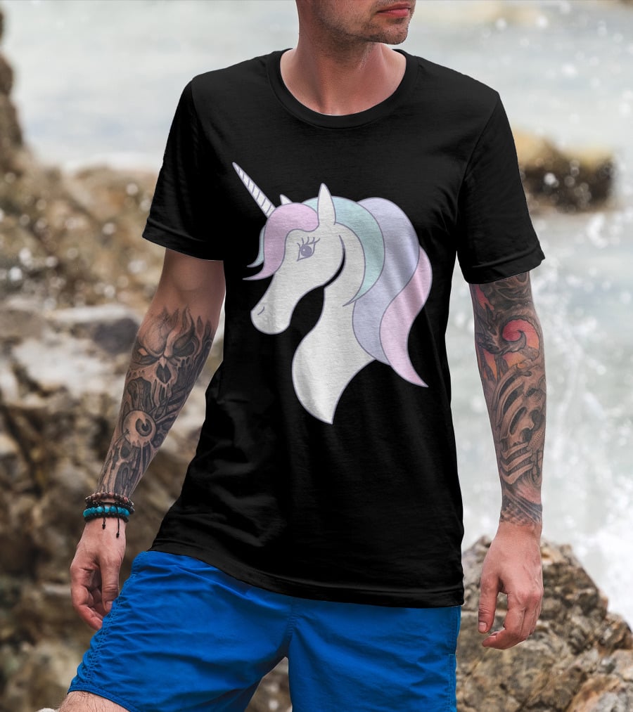 Fabulous Unicorn Pastel Colors For Women Girls T-Shirt