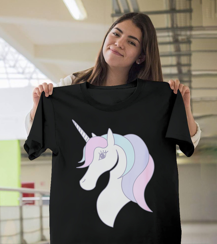 Fabulous Unicorn Pastel Colors For Women Girls T-Shirt