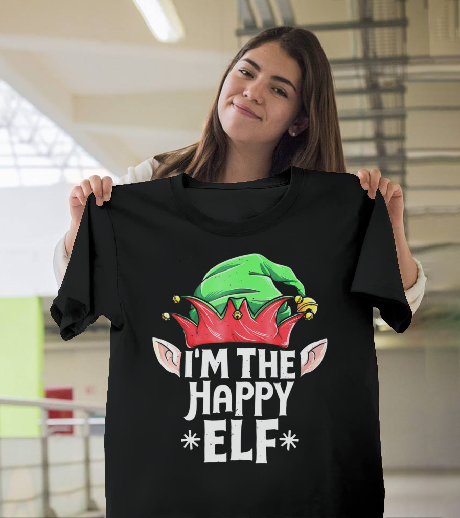 I'm The Happy Elf Christmas Themed Holiday T-Shirt