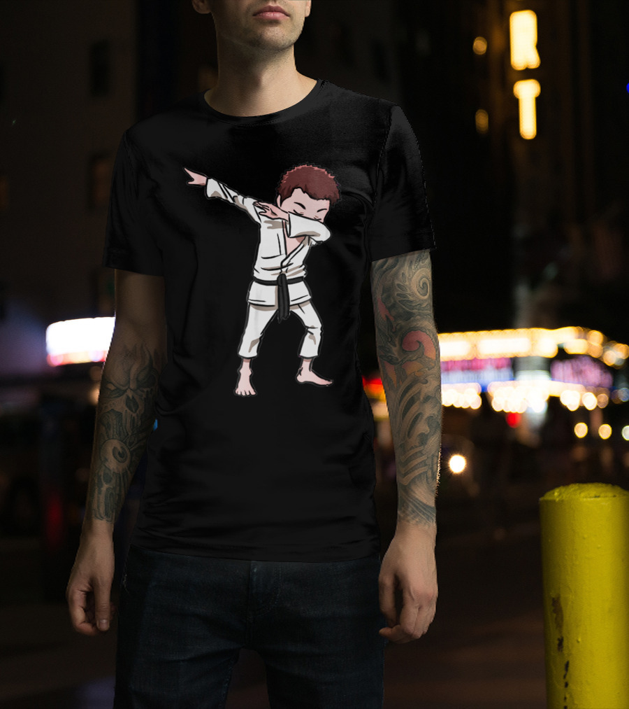 Karate Taekwondo Dabbing Boy Funny Dab Martial Arts Kid T-Shirt