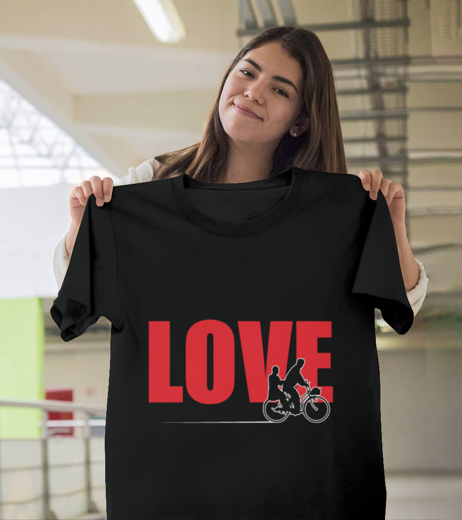 LOVE Bicycle Sport Hobby Riding Bike T-Shirt