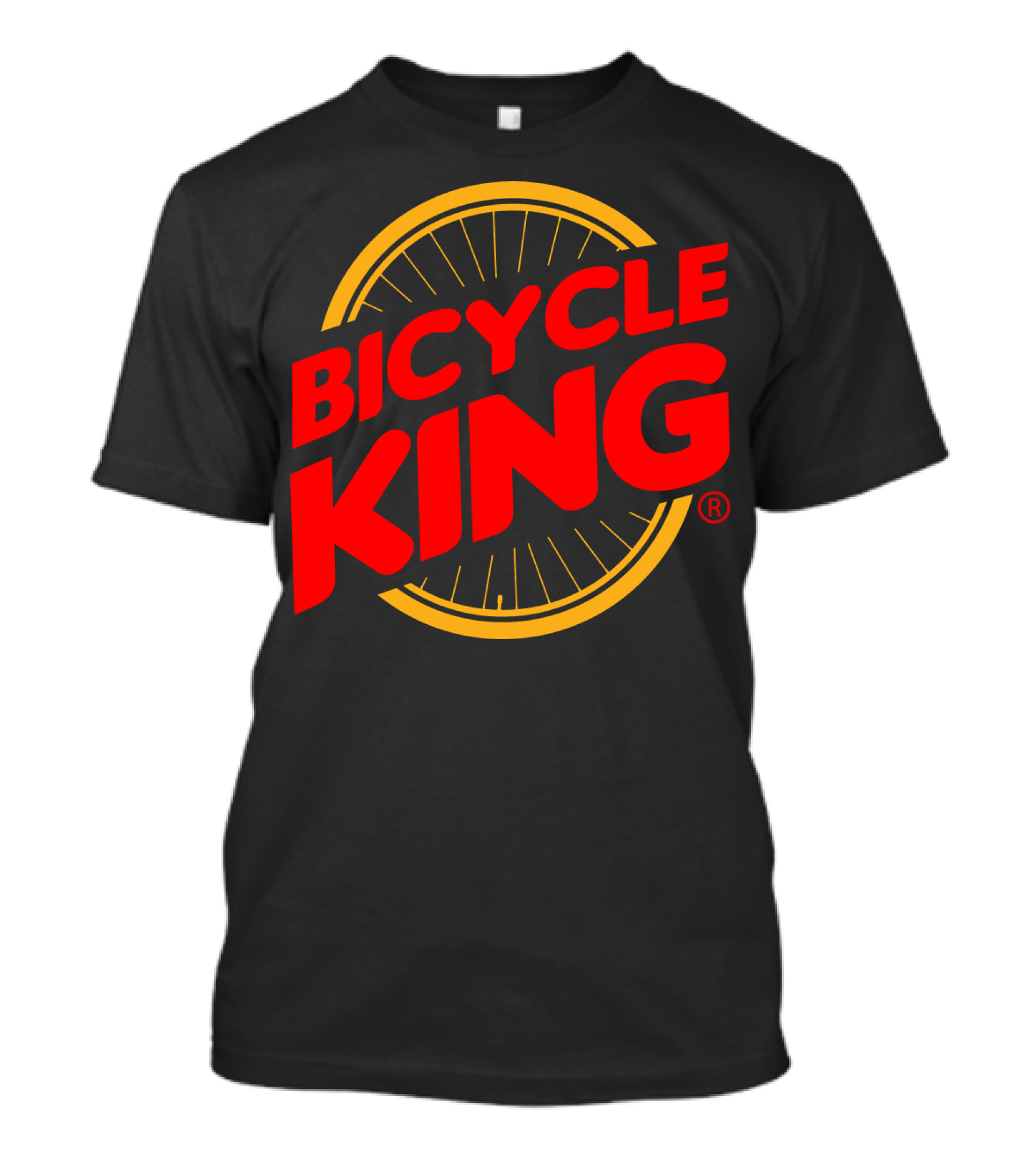 Bicycle King Parody With Bicycle Wheel T-Shirt