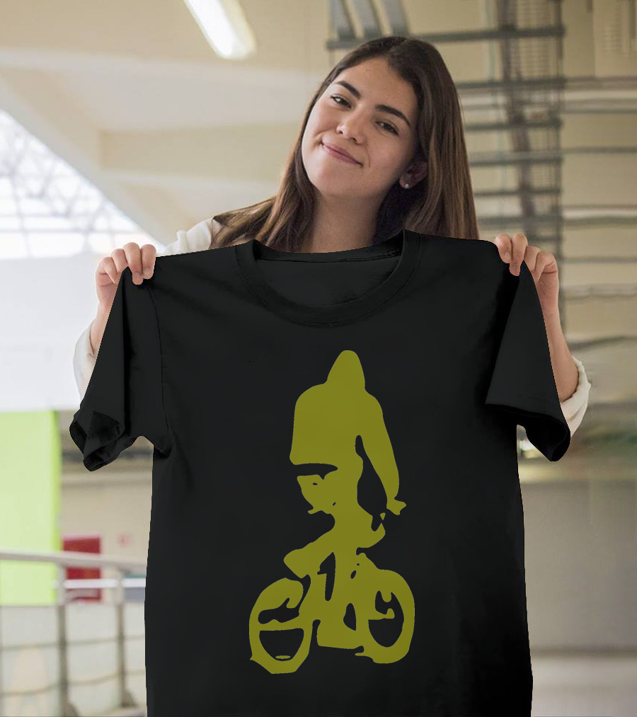 BMX Rider Silhouette In T-Shirt