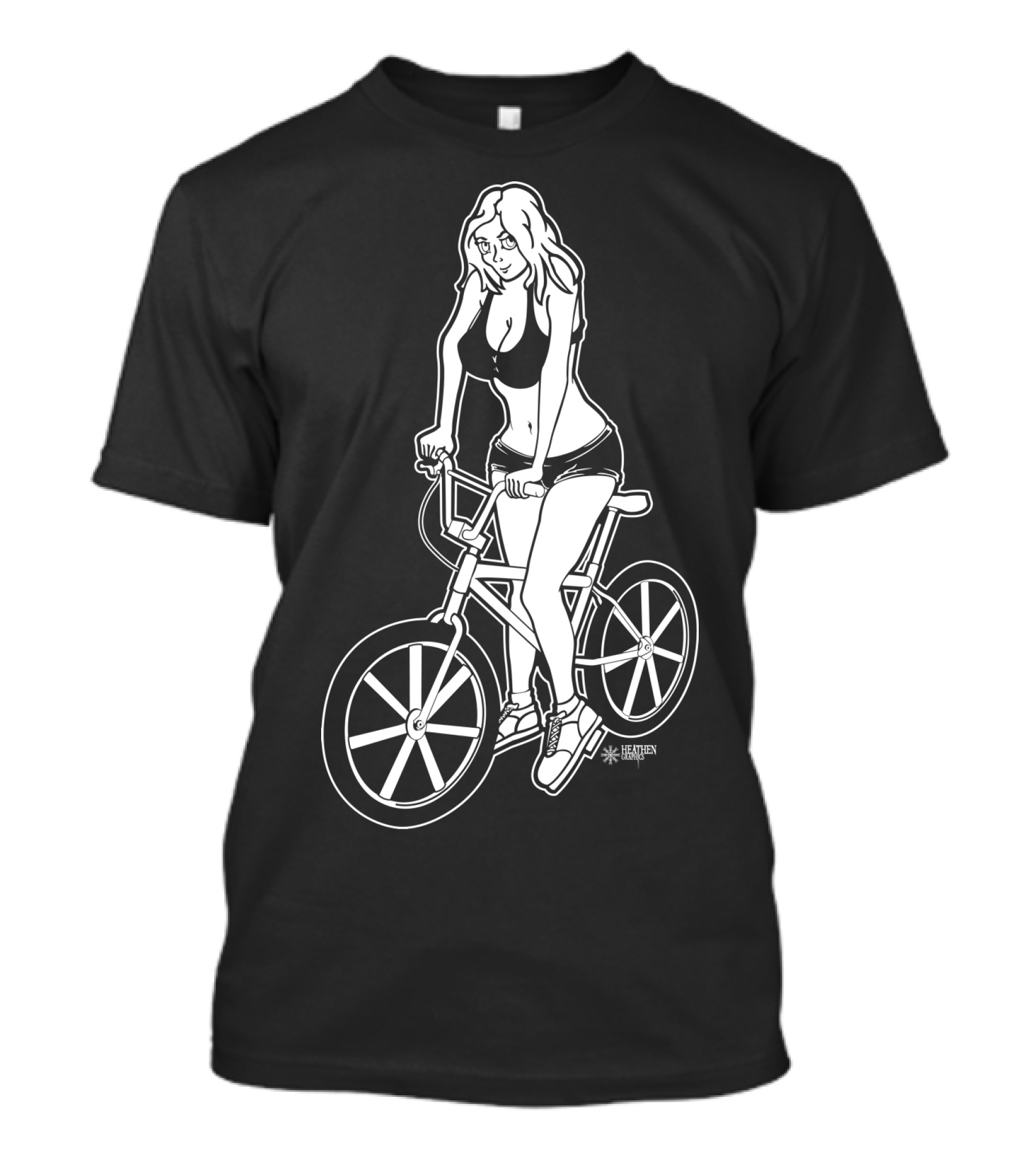 BMX Girl BustedTees T-Shirt