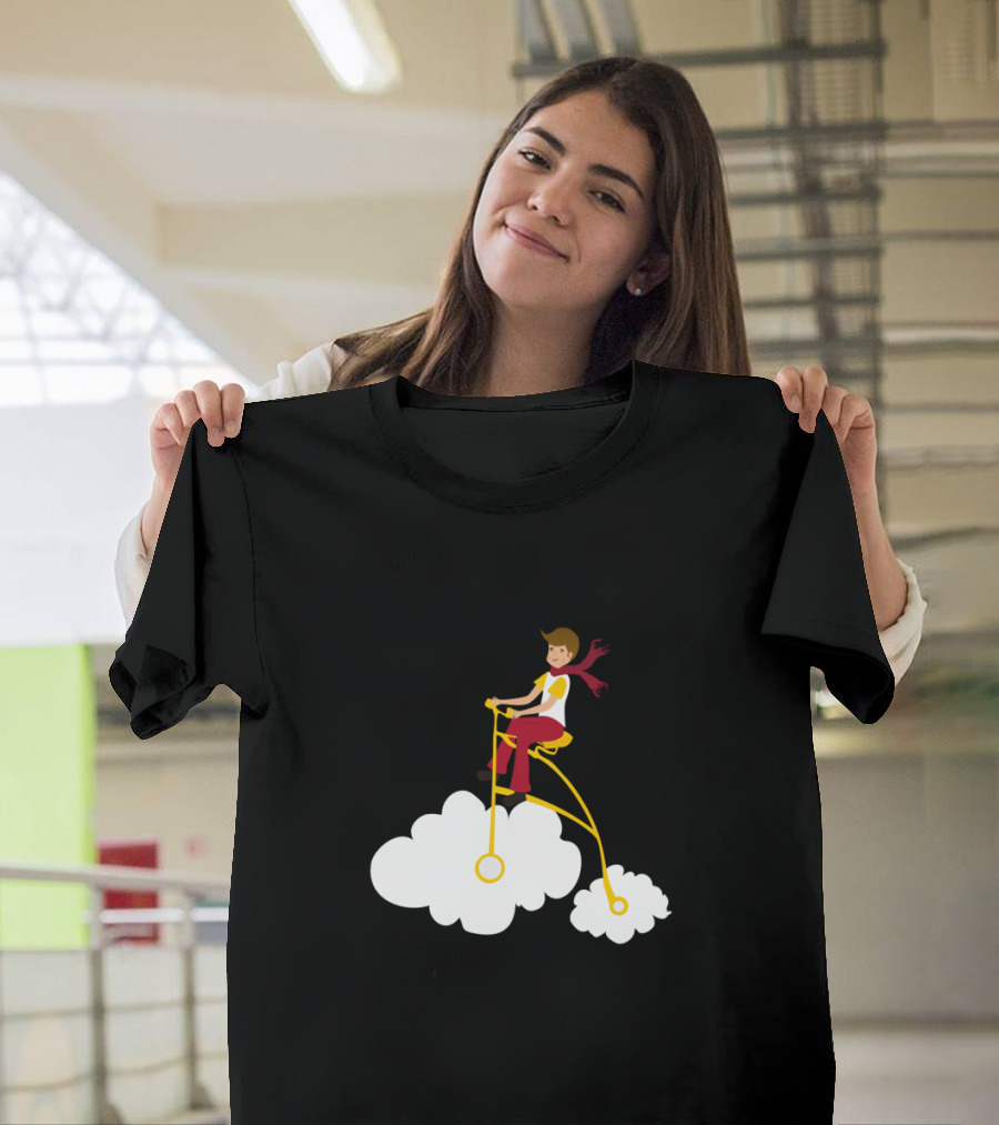 Cycling Dreams Riding High on Clouds T-Shirt