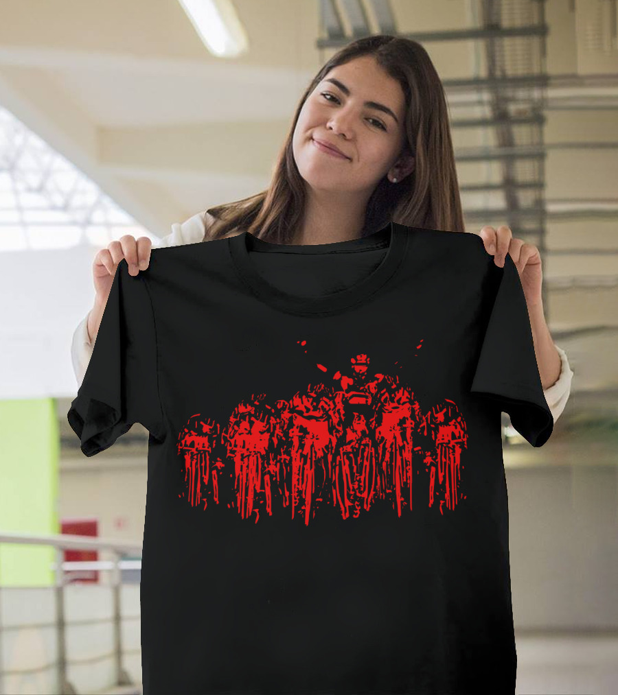 Cycling Race Red Pack Road Competition T-Shirt