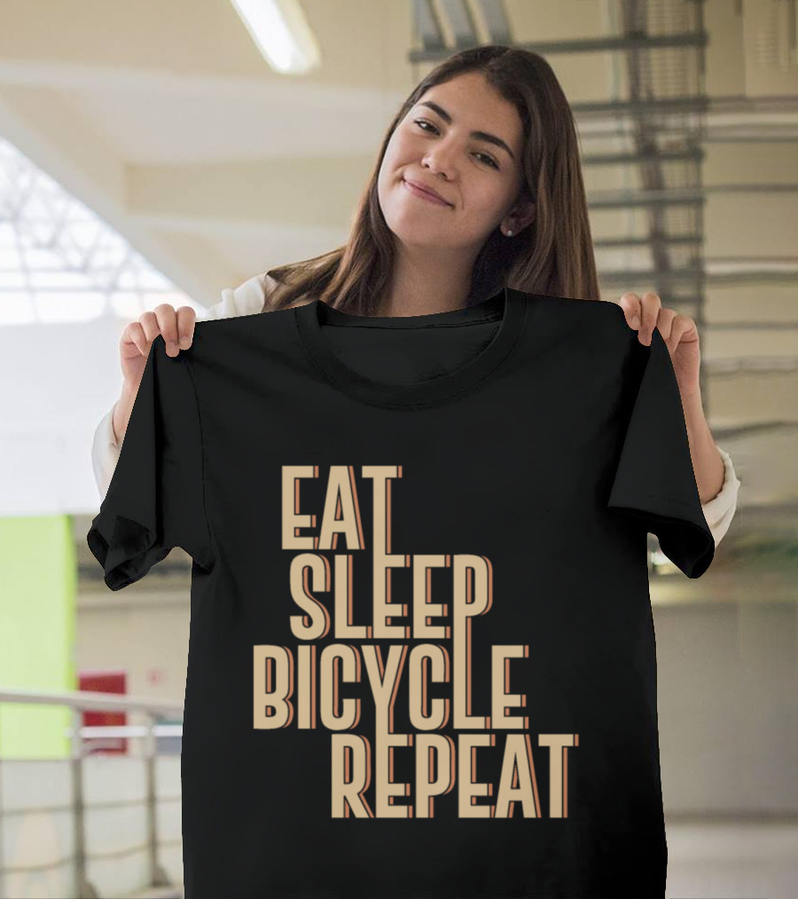 Eat Sleep Bicycle Repeat Bike Cycling Passion T-Shirt