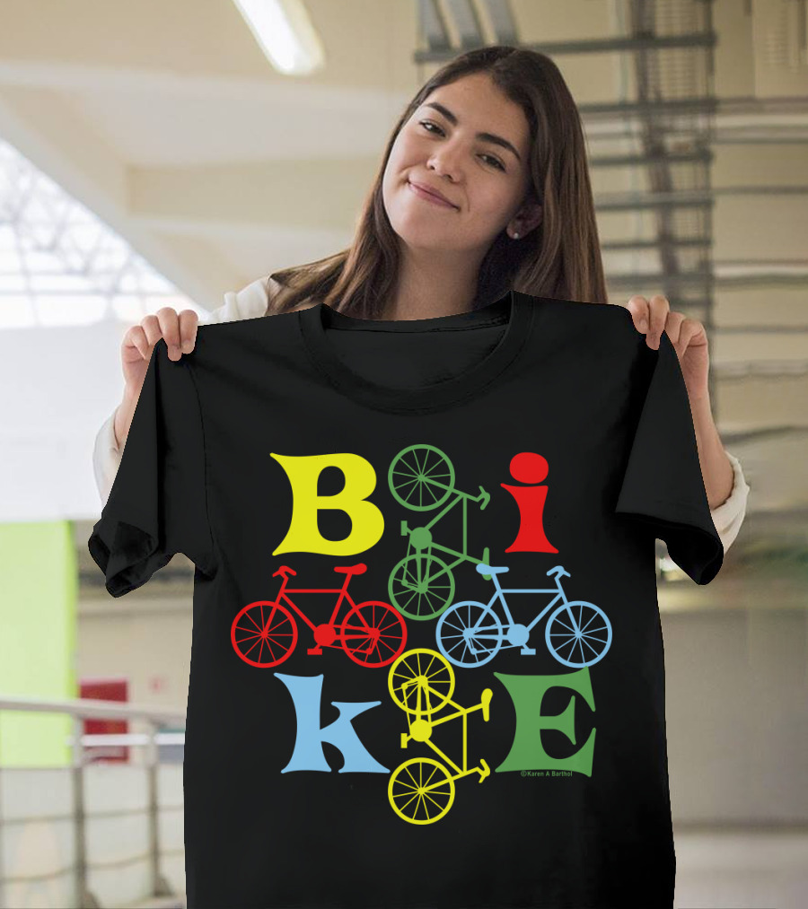 Bike Four Colorful Styles T-Shirt