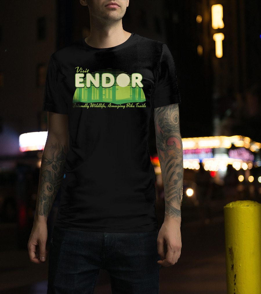 Visit Endor Friendly Wildlife Amazing Bike Trails T-Shirt