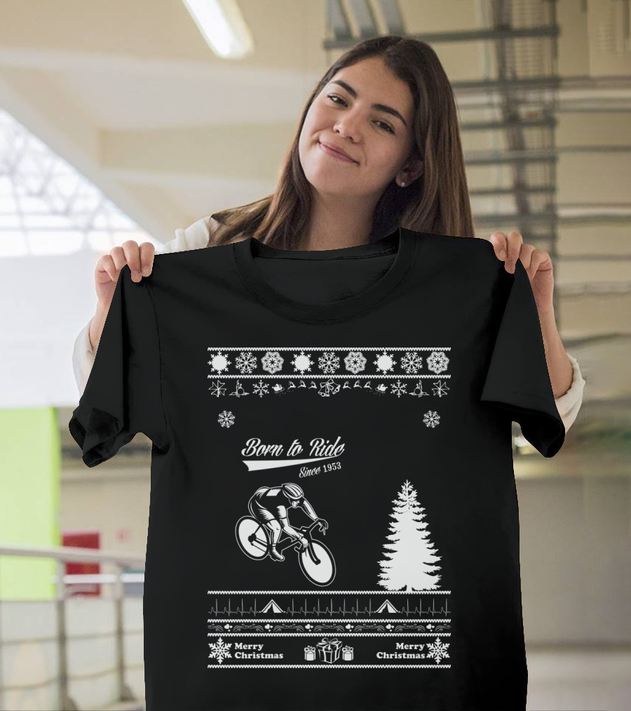 Born To Ride Merry Christmas Since 1953 T-Shirt