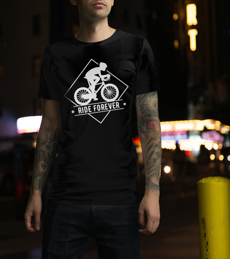 Riding Enthusiast Ride Forever Cycling Journey T-Shirt
