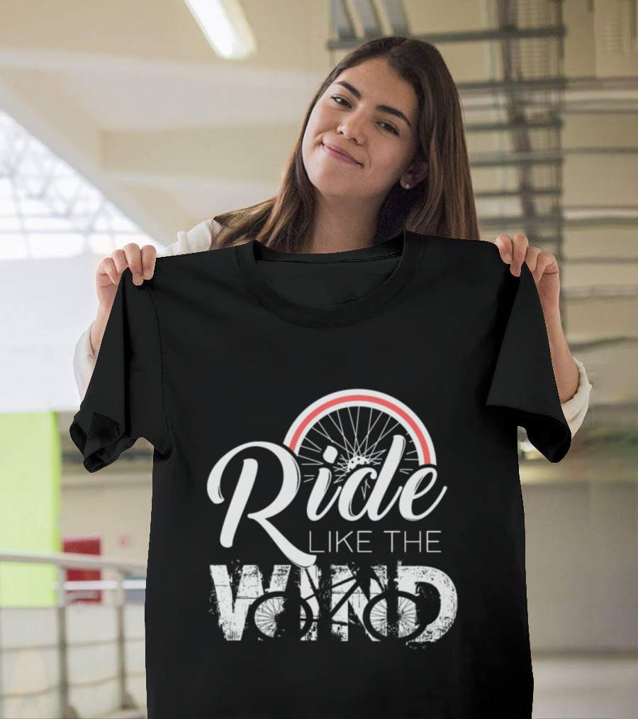 Ride Like The Wind Fast Bicycle Wheel Elements T-Shirt
