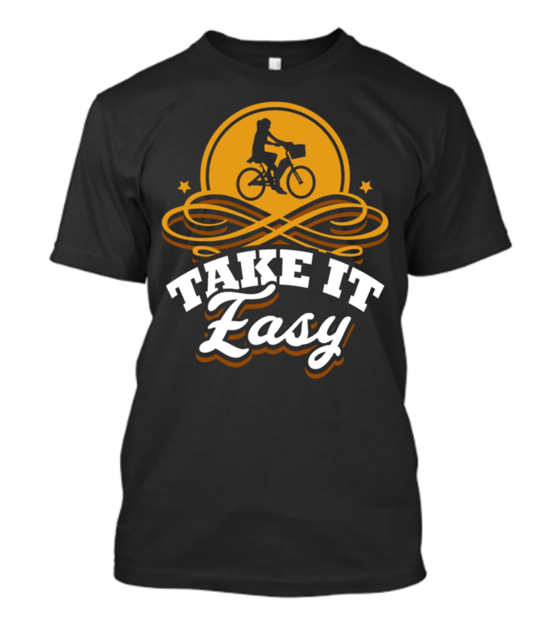 Take It Easy Bicycle Bike Birthday Rider T-Shirt