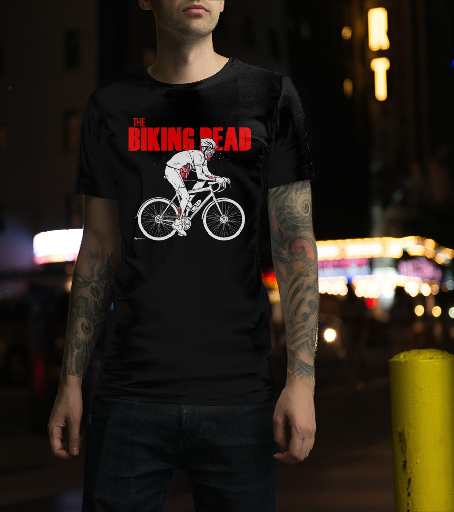 The Biking Dead Zombie Cyclist T-Shirt