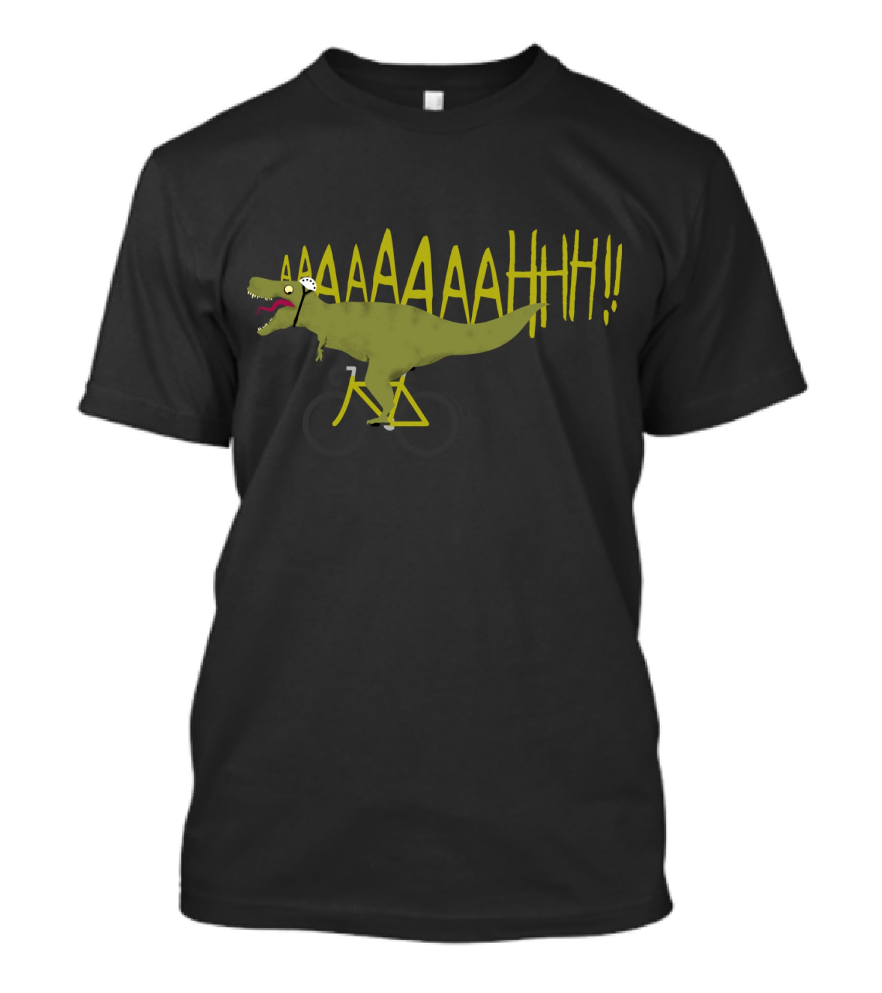 T-Rex Bicycle Scream AAHHH T-Shirt