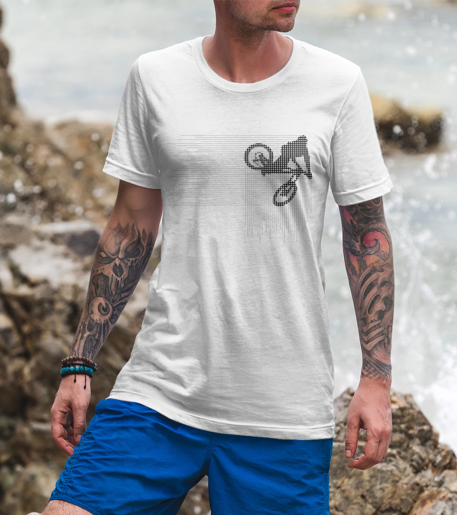 BMX Whip Contest Bike Stunt Pixel T-Shirt