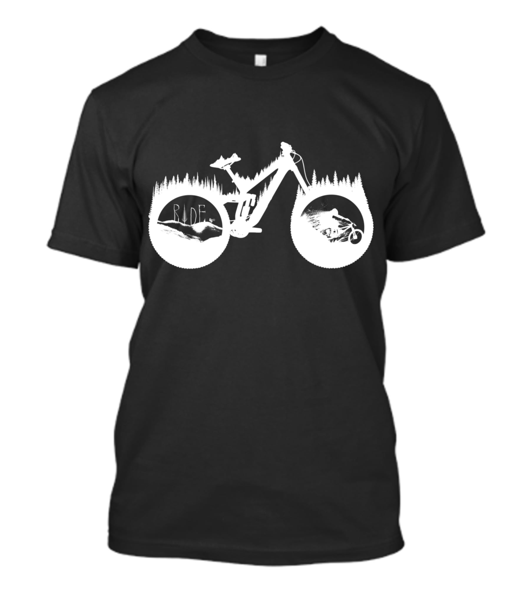 Ride White Trek Bicycle Adventure T-Shirt
