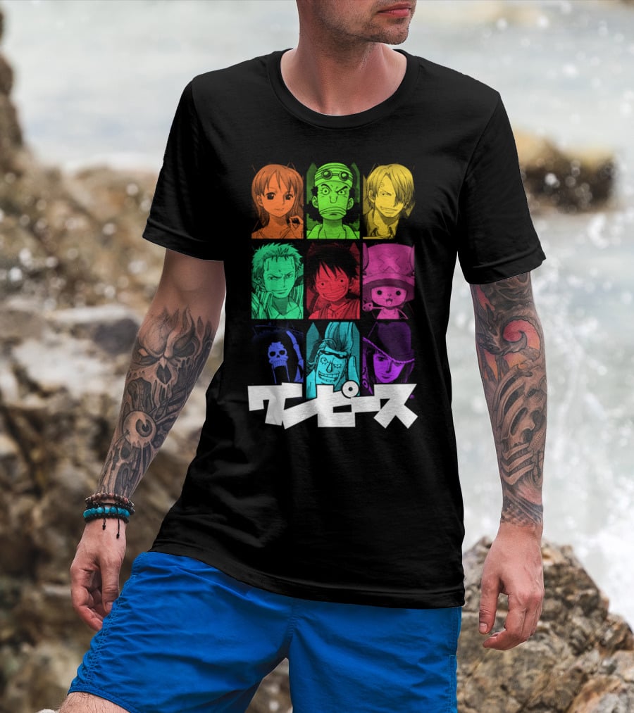 One Piece Crew Characters In Vibrant Colors T-Shirt