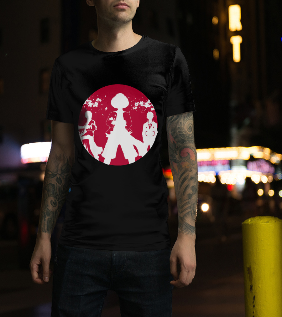 Samurai Champloo Japan Piece Cherry Blossoms Silhouette Scene T-Shirt