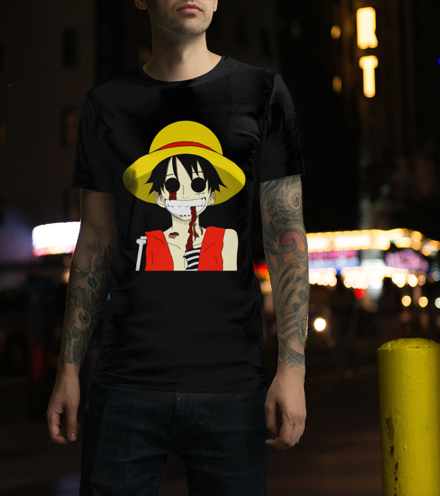 Monkey D Zombie One Piece Straw Hat Luffy T-Shirt