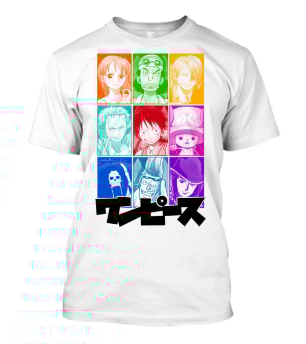 One Piece Of A Team Nine Characters Collage T-Shirt