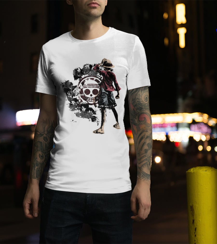 One Piece Straw Hat Pirate Skull Luffy T-Shirt