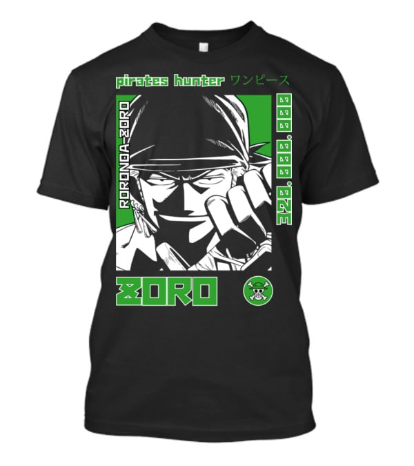 Pirates Hunter Roronoa Zoro 320000000 One Piece Zoro T-Shirt