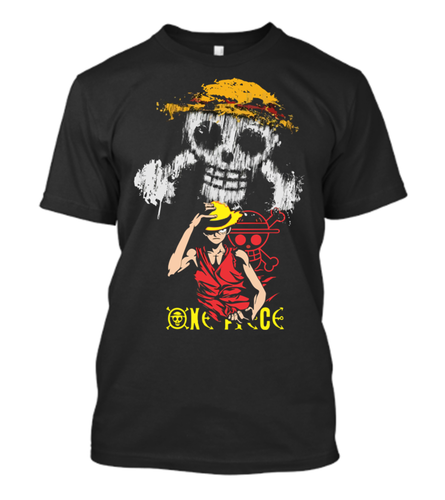 One Piece Straw Hat Luffy Jolly Roger T-Shirt