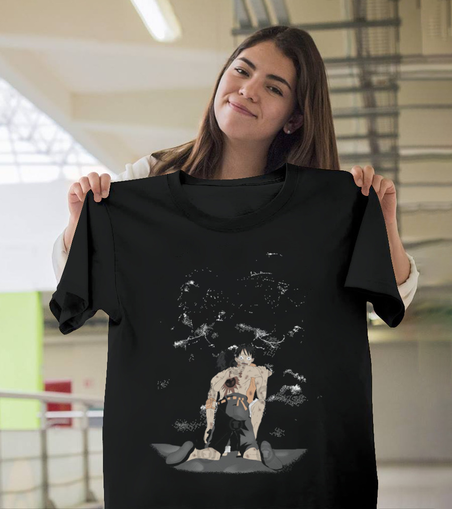 We Are Brothers One Piece Luffy and Ace Emotional Moment T-Shirt