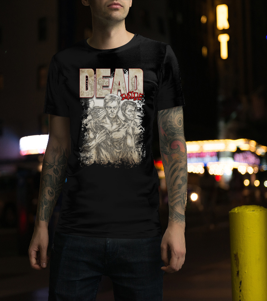 DEAD Inside Sketch Style Gritty Duo T-Shirt