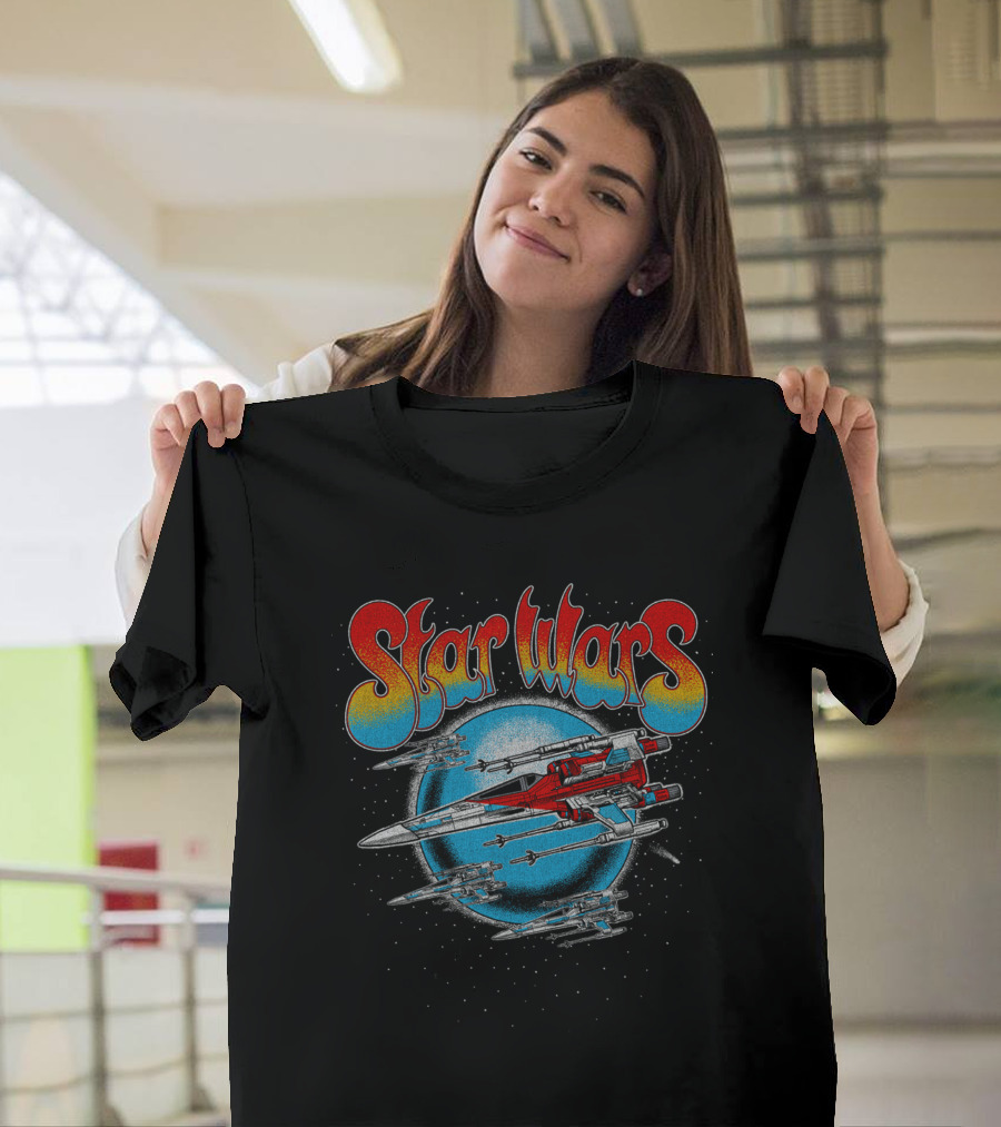 Star Wars Retro X Wing Spaceship Vintage Look T-Shirt
