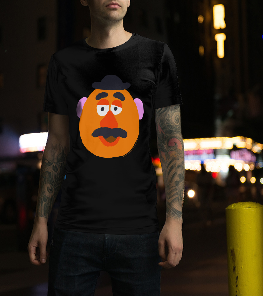 Mr. Potato Head Big Face Mustache Hat T-Shirt
