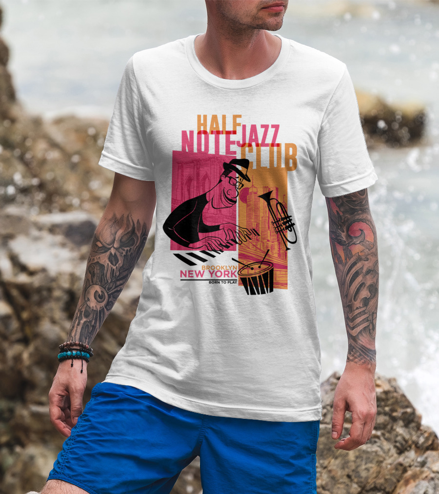 Pixar Soul Half Note Jazz Club Brooklyn New York Born To Play T-Shirt