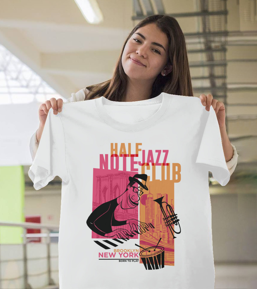 Pixar Soul Half Note Jazz Club Brooklyn New York Born to Play T-Shirt