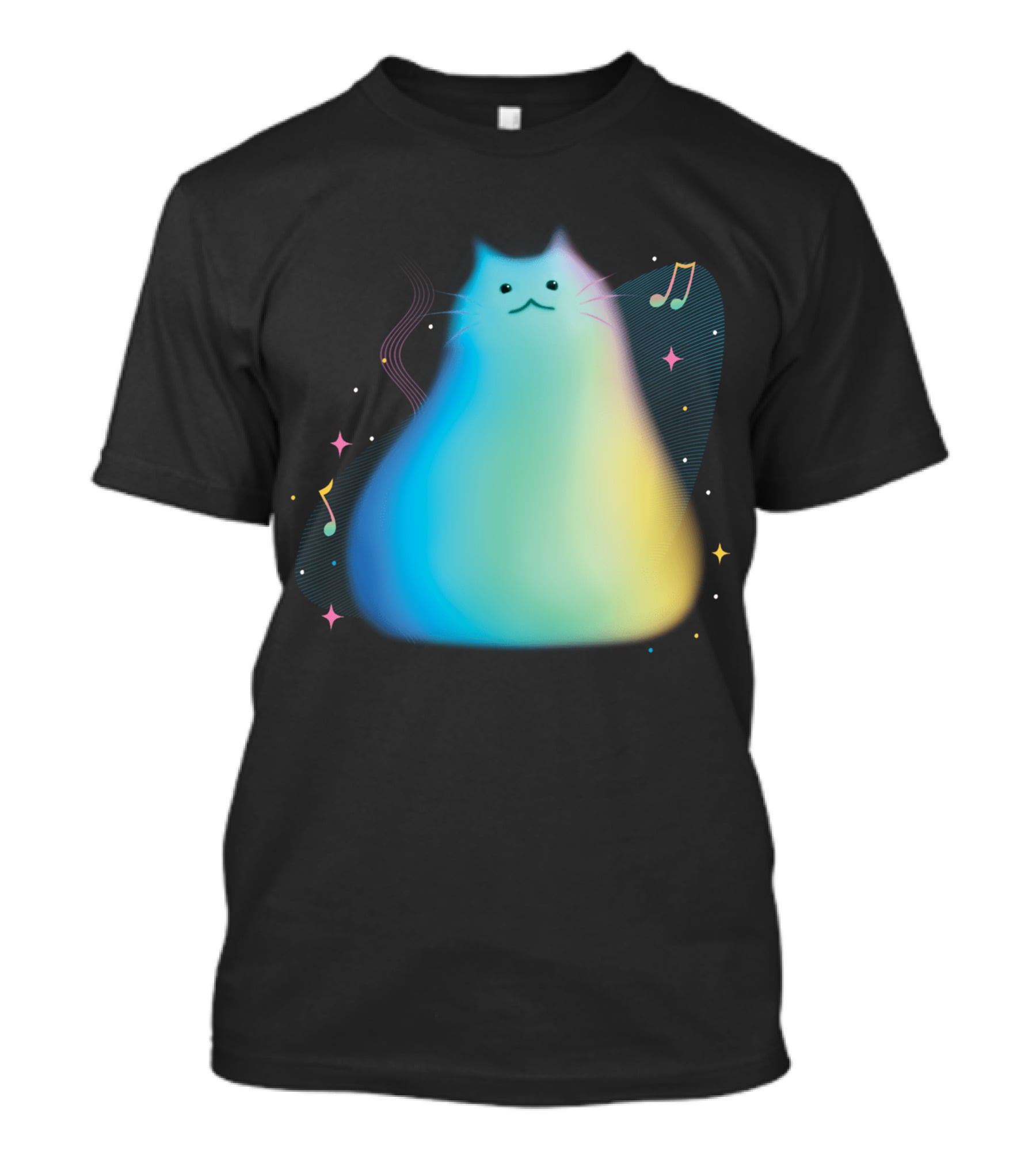 Pixar Soul Cat Musical Purpose With Colorful Notes T-Shirt