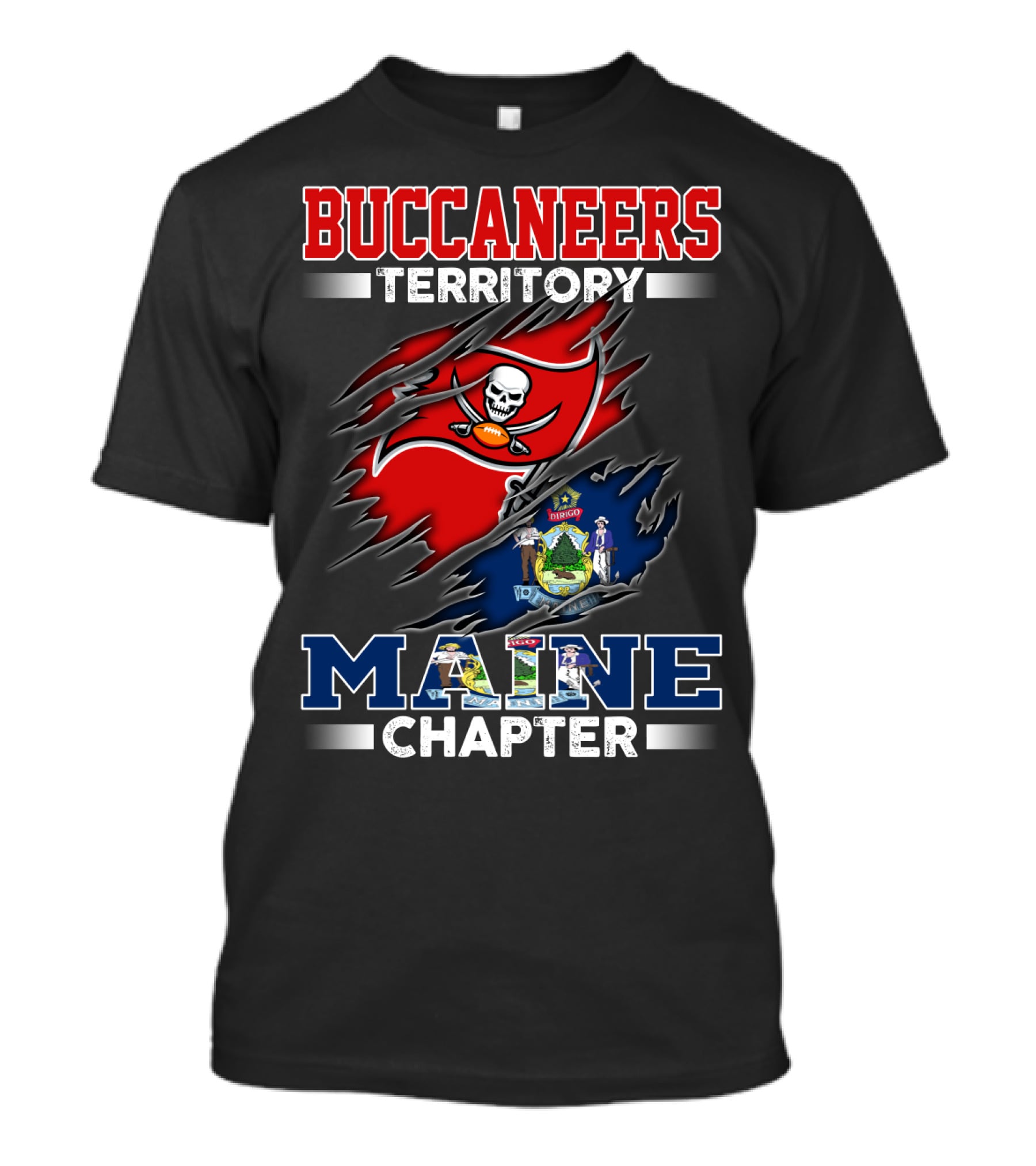 Buccaneers Territory Maine Chapter T-Shirt
