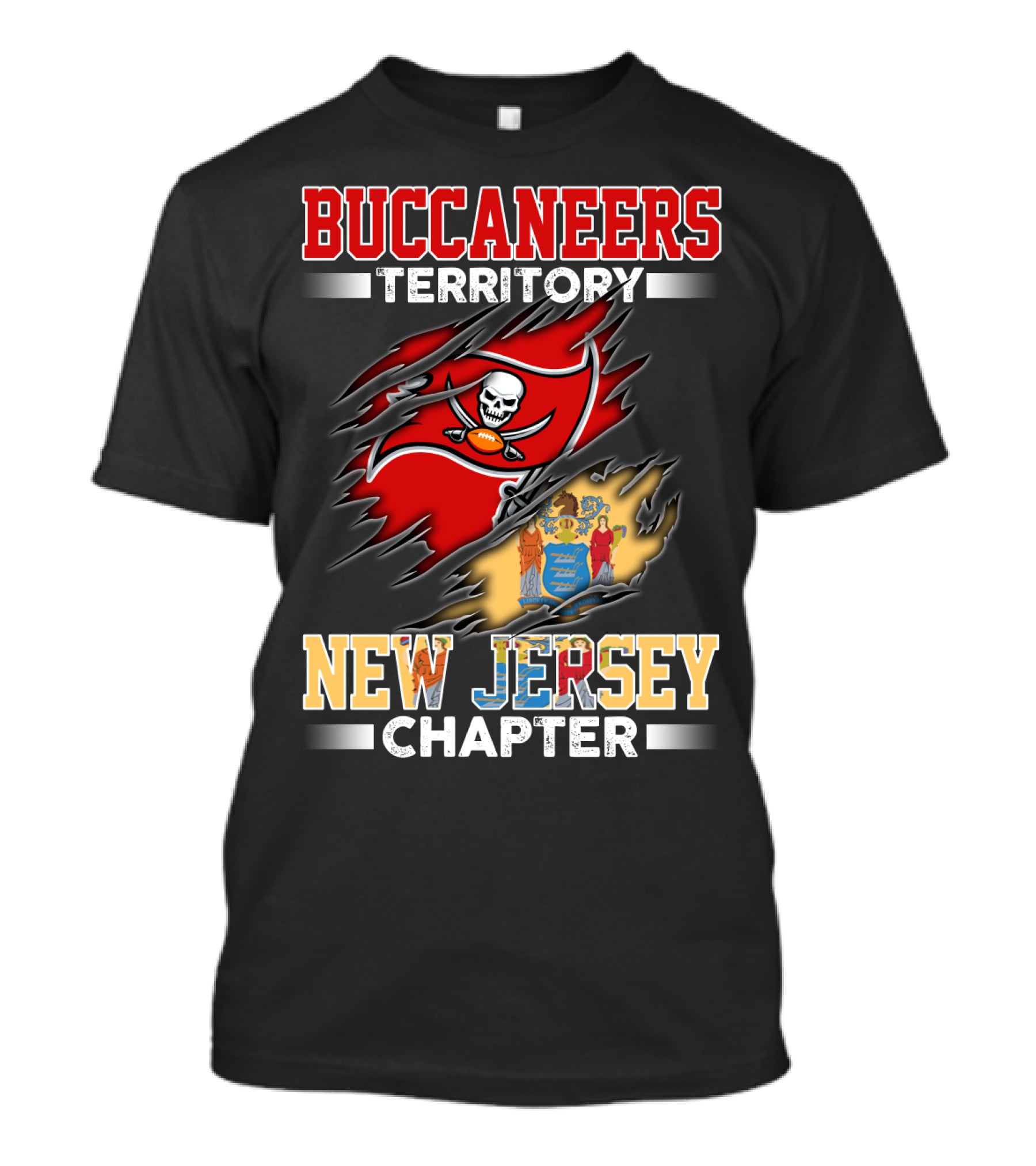 Buccaneers Territory New Jersey Chapter T-Shirt