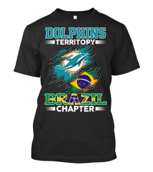 Dolphins Territory Brazil Chapter Flag T-Shirt