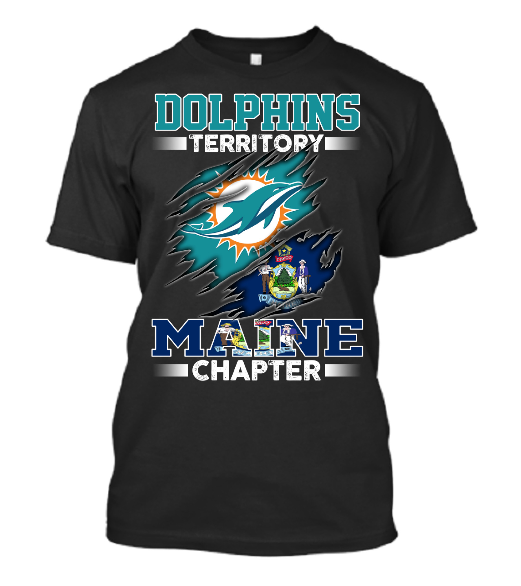 Dolphins Territory Maine Chapter T-Shirt