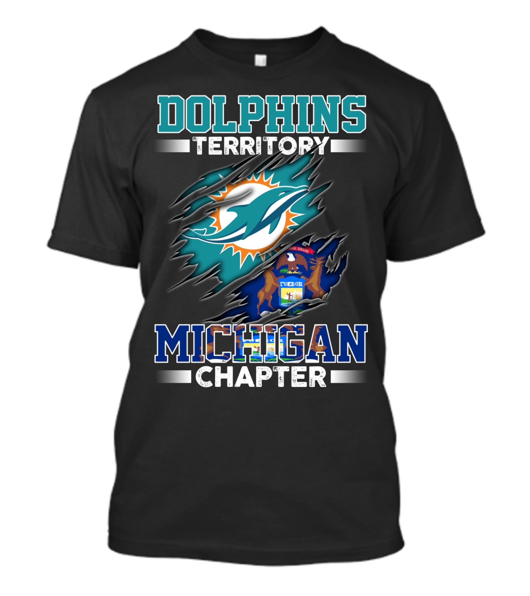 Dolphins Territory Michigan Chapter T-Shirt