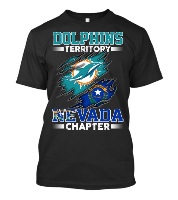Dolphins Territory Nevada Chapter Battle Born T-Shirt